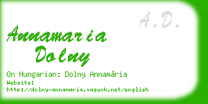 annamaria dolny business card